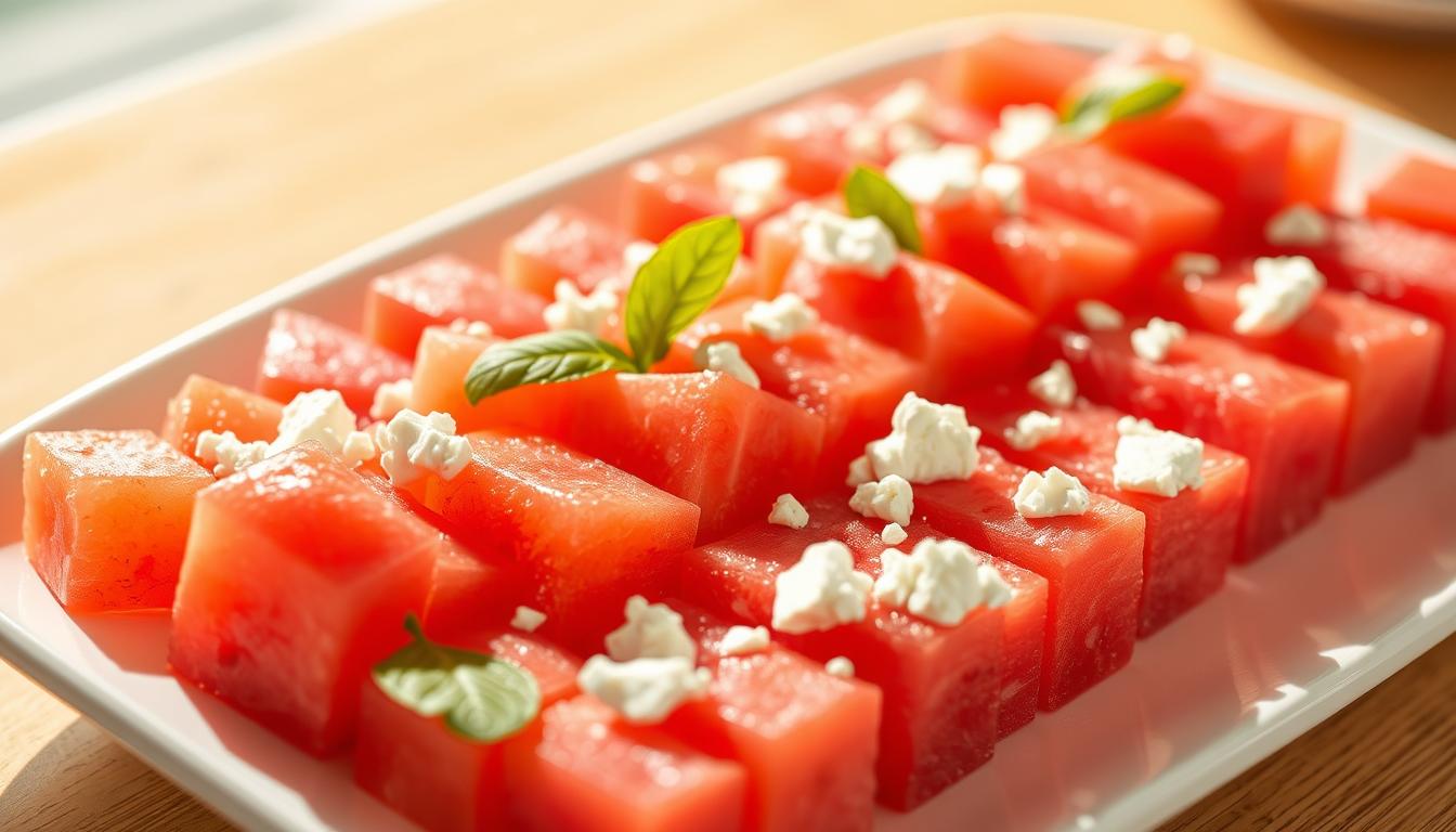 Watermelon–Feta Checkerboard Salad
