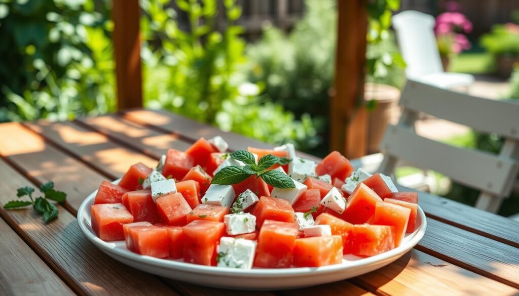 Watermelon-Feta Salad for Outdoor Gatherings